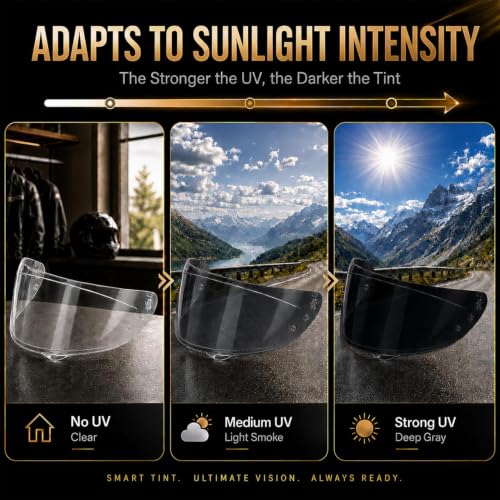 Image of C10 Tinted Visor HJ-34P Visor Helmet Face Shield for C10 HJ-34P (Transition)