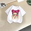 duxyoz Boys Girls T-Shirt Short Sleeve Cute Print Summer Tee Shirts Soft Feel Comfortable Fashionable Cotton Cartoon Top Child Kids Boy Girl Toddler Youth Casual Tees Round Neck 6-8 Years #1
