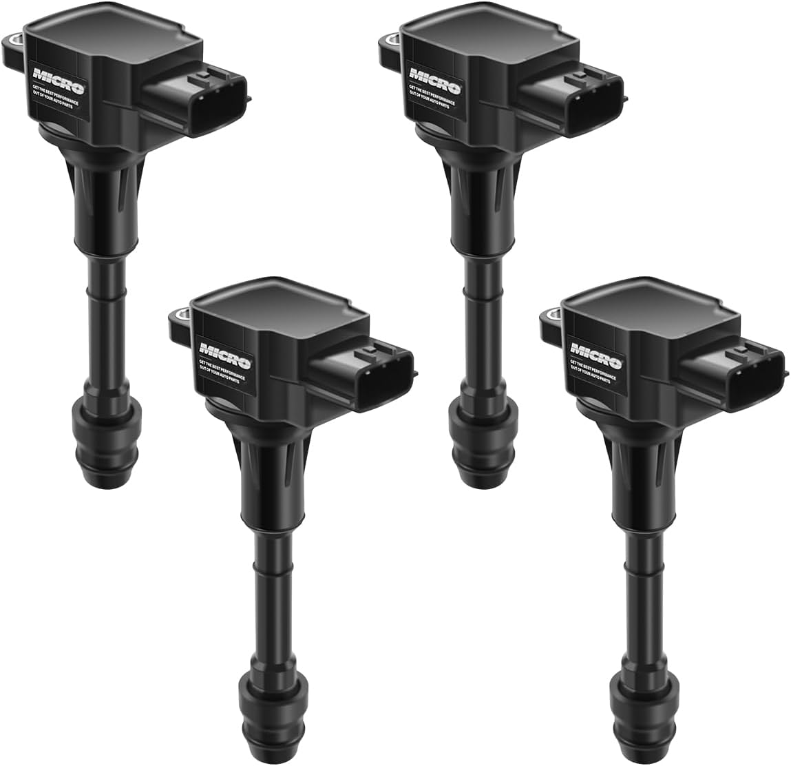 Micro Set of 4 Ignition Coil Pack Compatible with Nissan 2002 2003 2004 2005 2006 2007 2008 Altima Sentra X-Trail 2.5L Replacement for UF350 22448-8H315 22448-8H310 C1398