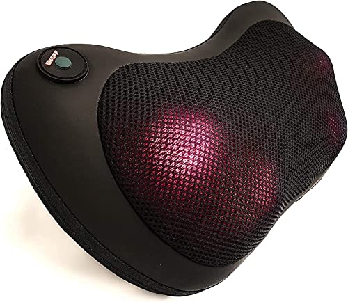 Cojin-de-masaje-Masajeador-Cervical-y-hombros-con-calor-y-Shiatsu-3D-masaje-muscular-cuello-Lombar-espalda-piernas-y-pies-adecuado-para-el-hogar-la-oficina-y-el-coche-Negro