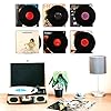 WANLIAN Clear Vinyl Record Shelf Wall Mount 6 Pack,vinyl holder wall,Acrylic Album Record Holder Display Your Daily LP Listening in Office Home (Clear) #1