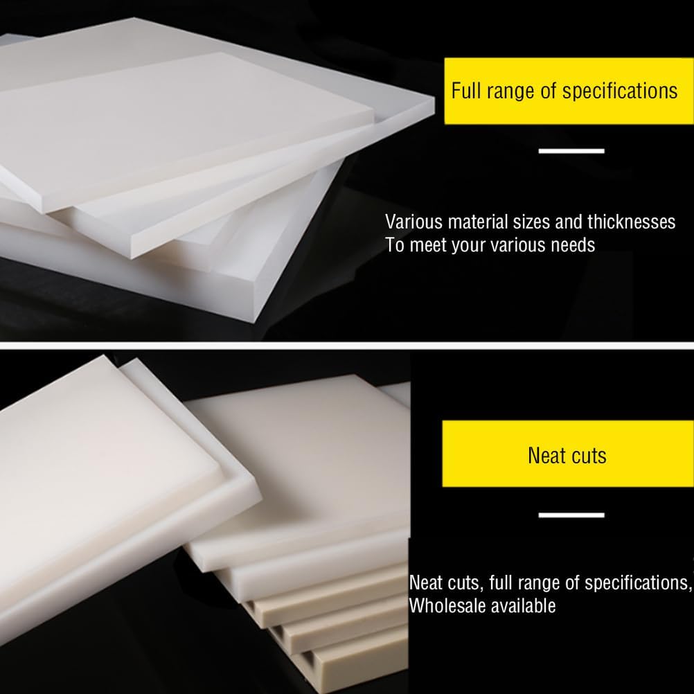 Nylon Plastic Sheet Strong Machinable Engineering Slab for Replacement Parts and Industrial Use,200mmx300mmx35mm