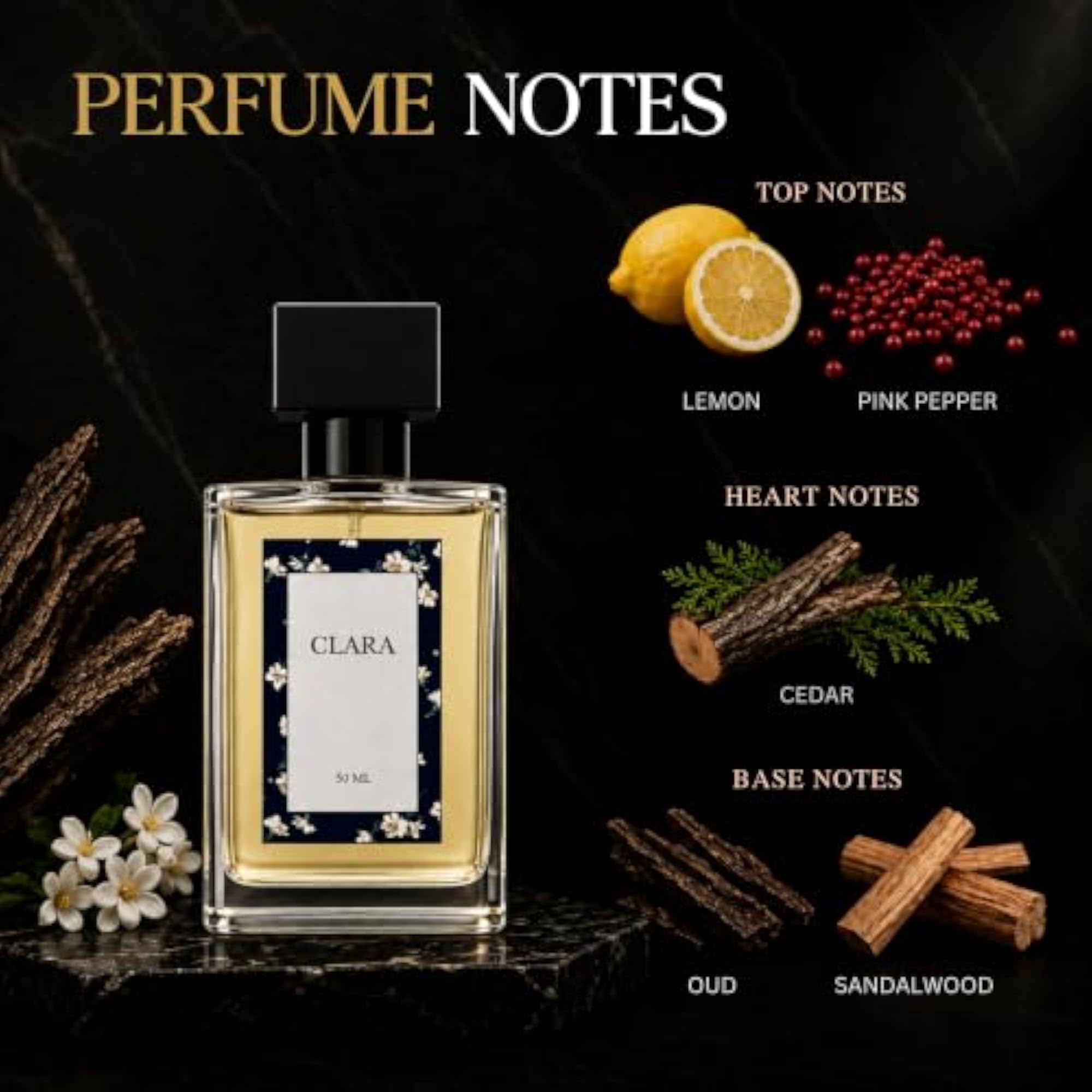 Clara Men's Perfume, Long Lasting Fragrance