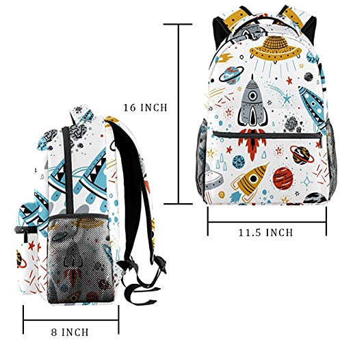Sac à dos d'école mixte grand volume style décontracté imprimé Hello Cactus - 2