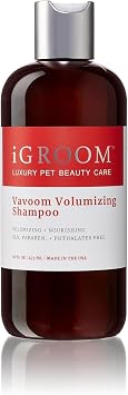 iGroom Vavoom Volumizing Dog Shampoo, Luxury Pet Beauty Care, Add Body and Volume, Lightweight, Made in USA, 16 oz