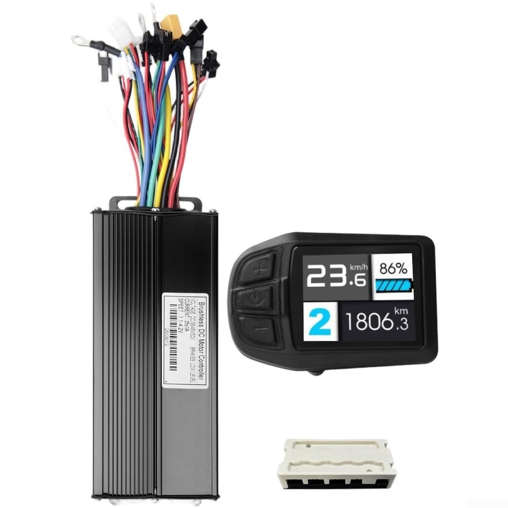 UKC3 Contrôleur de vélo électrique 36 V-52 V avec écran LCD, onde sinusoïdale à trois modes 35 A pour moteurs Hall et sans capteur