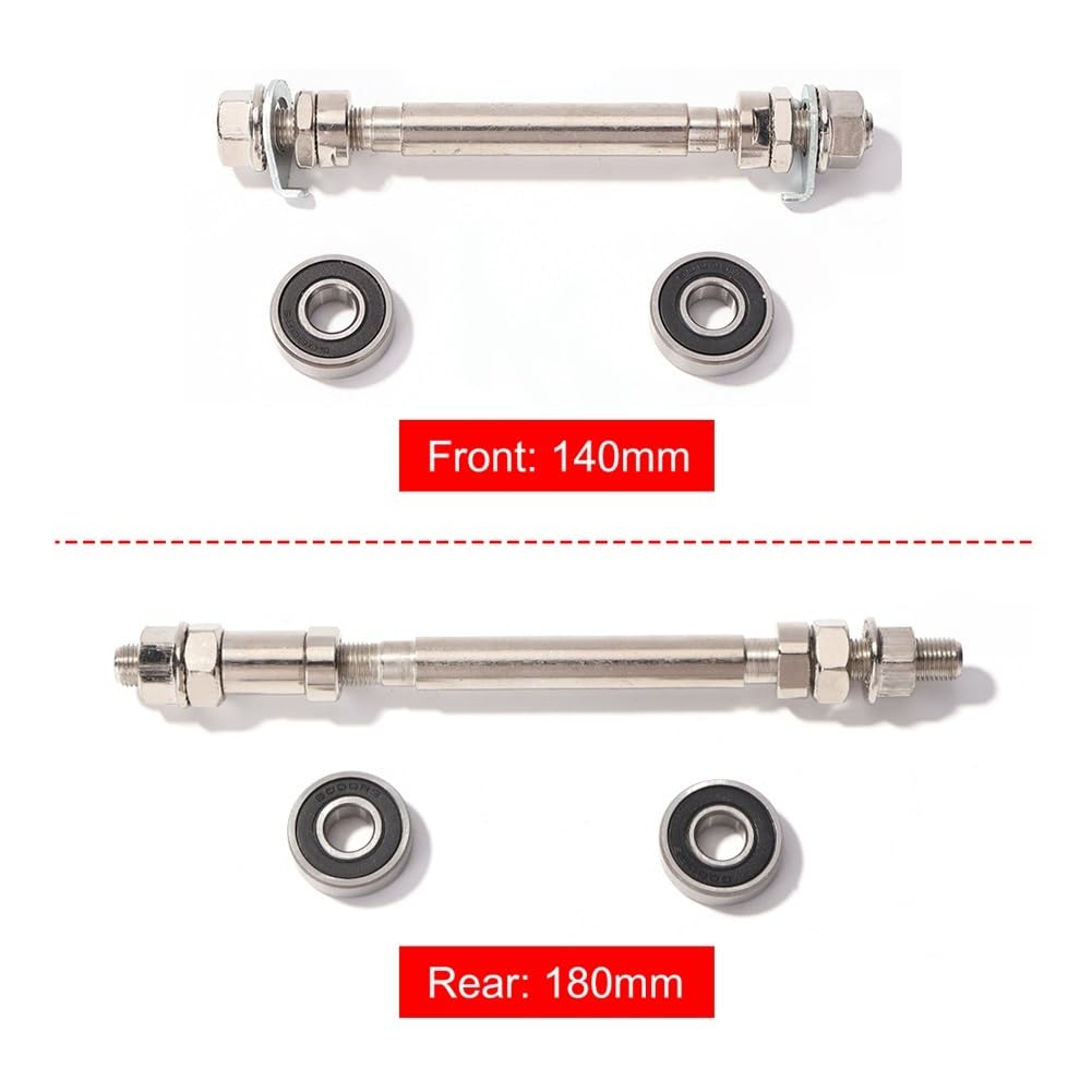 Schnellspanner Fahrrad 140/180mm Mountainbike Vorne Hinten Rad Hub Achse Mit 2 Lager MTB Fahrrad Spindel Shift Welle Hebel Radfahren Ersatz Teil Schnellspanner