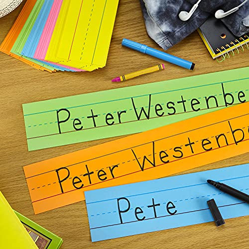 Astrobrights Colored Sentence Strips, 3" X 24", 65 Lb/176 Gsm, 5-Color Assortment, 100 Count (91992) #TOP2