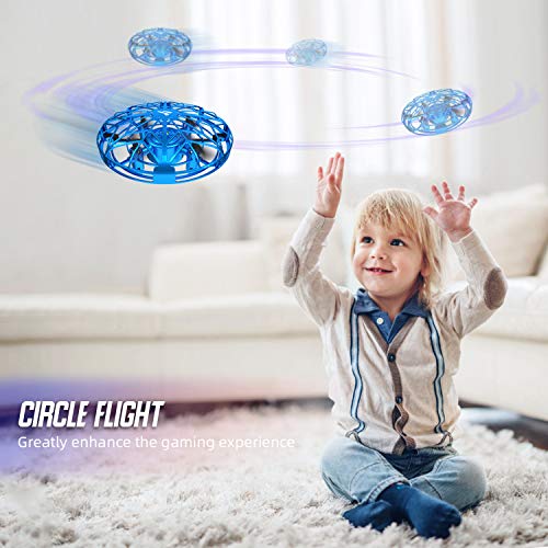 SNAPTAIN Hand Operated Drone for Kids or Adults, Flying Toys Mini Drones with 3D Flips,Circle Flight, Throw’n Go, 2 Speed Adjustment and One Key Takeoff/Landing
