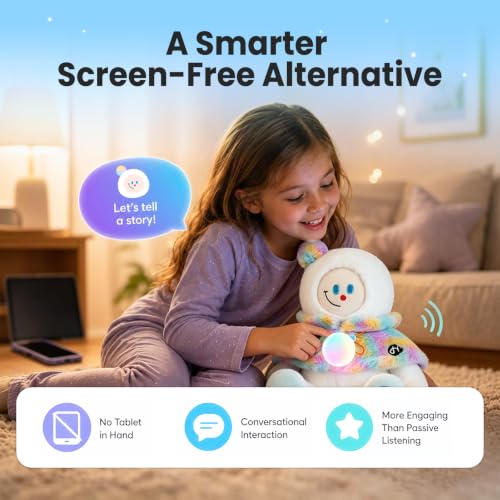 Image of AI toys for kids, Interactive ai companion kids plush snowman, Designed specifically for kid's development, No screen educational toys, Smart ai stuffed animal for 3+Kids, 2026 emotional support gifts
