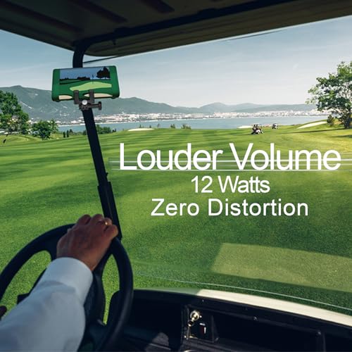 Image of OontZ Angle 3 (4th Gen) - Portable Bluetooth Speaker, 12W Stereo Sound, 24 Hour Playtime, Rich Bass, 100 Foot Wireless Range, Waterproof, Home, Outdoor, Travel, Great Gift and Golf Speaker (Green)