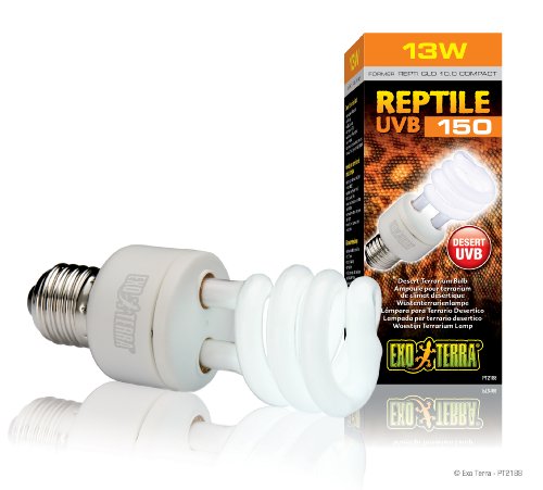 Exo Terra Repti Glo 10.0 Desert Terrarium Lamp, Compact Fluorescent Reptile Bulb, 13 Watts, PT2188 - Image 4