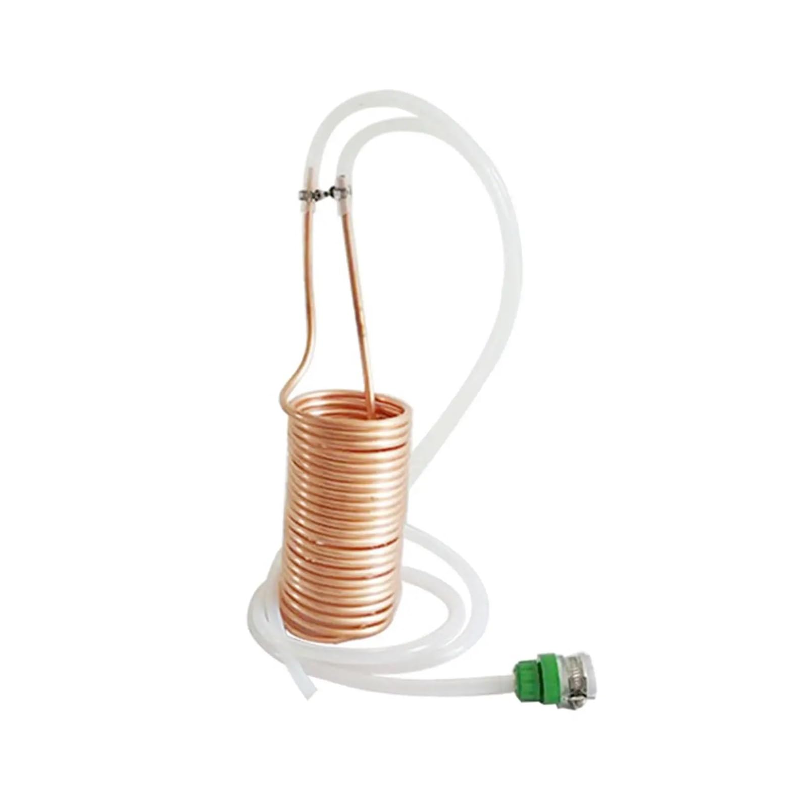 Serpentín Enfriador de Mosto Tubo de Acero Inoxidable Suministros de Cocina Restaurante Accesorio de elaboración de Cerveza casera Hotel Acero Inoxidable Amplia Gama de Aplicaciones(Copper)