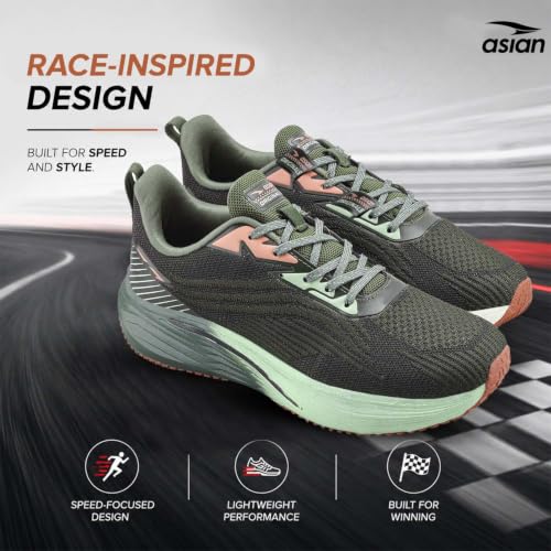 Image of ASIAN Powerplay Carbon-39 Men's Running Shoes | Breathable Knit, High-Rebound Midsole with Carbon Plate for Daily Runs & Active Use
