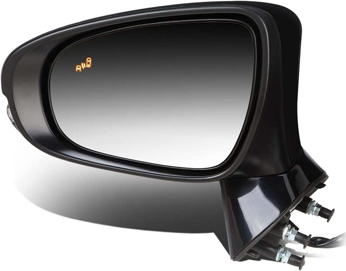 DNA Motoring OEM-MR-LX1320135 Left Side Power Adjustment Heated Folding Rear View Mirror w/Turn Signal + Puddle Light + Memory Compatible with 10-12 Lexus ES350