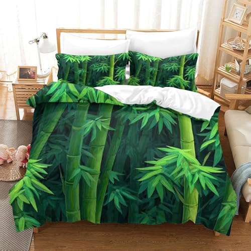 Parure de lit avocat 260x220cm avec housse de couette microfibre pour ado - 3