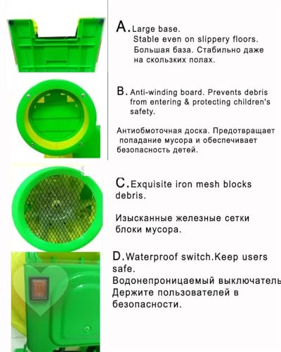 Ventilateur soufflant électrique pour animer vos structures gonflables de jardin - 6