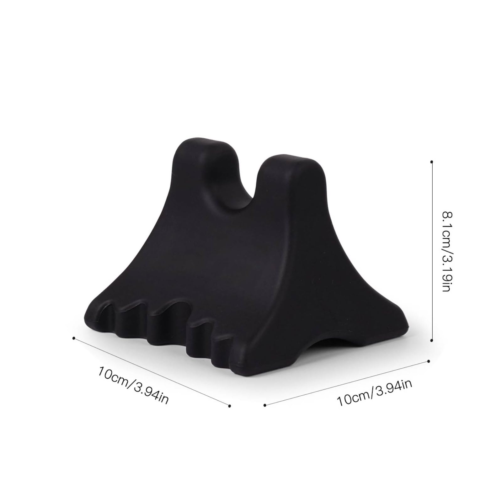 F Fityle Dispositivo de Masaje Muscular Masajeador Cervical Espalda Cuello Alivio de Fascia Herramienta de Tejido Profundo Silicona con Soporte Estable y