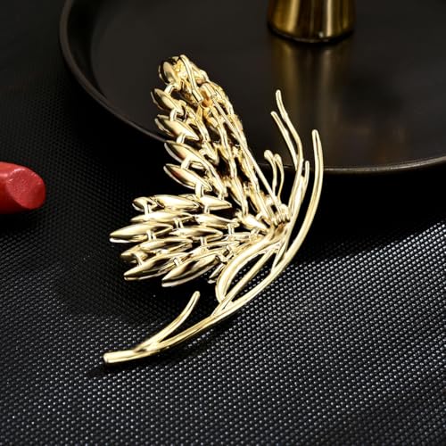 Image of Animal Brooch for Women Girls 18k Gold Plated Animal Brooch Pin Rhinestone Animal Brooch Lapel Pin Jewelry Thanksgiving Day Birthday Wedding Gifts for Mom Wife