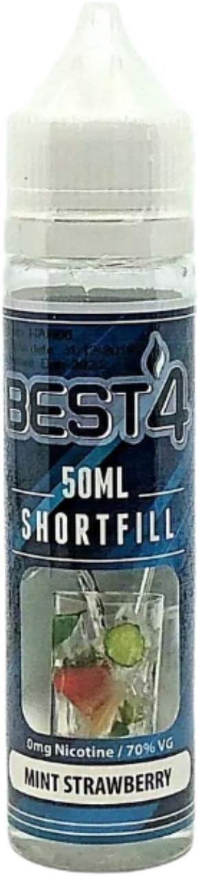 Mint Strawberry E-Liquid by Best4ecigs 50ml Shortfill Hangsen No Nicotine