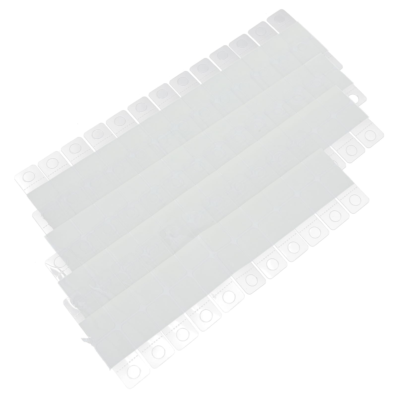 VILLFUL Sticky Tabs for Wall Hanging 100pcs Round Hole Adhesive Hanging Tabs Retail Display Hooks
