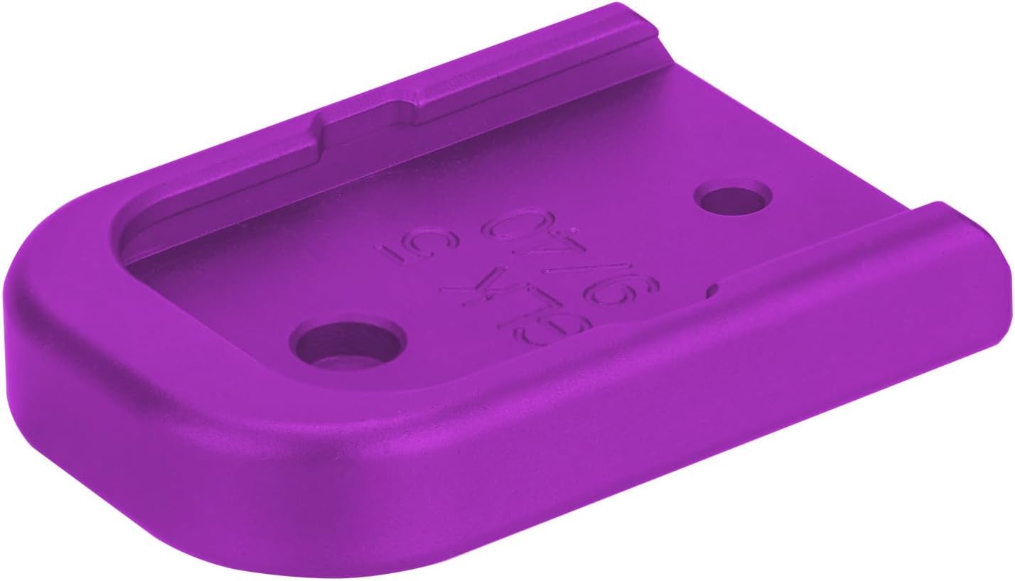 NDZ Performance Magazine Base Plate for Gen 5 Glock 17 19 22 23 34 45 47 49, 9MM .40 S&W, Anodized Aluminum W/Black Laser Engravings, Made in The USA - Choose Image & Engraving Color