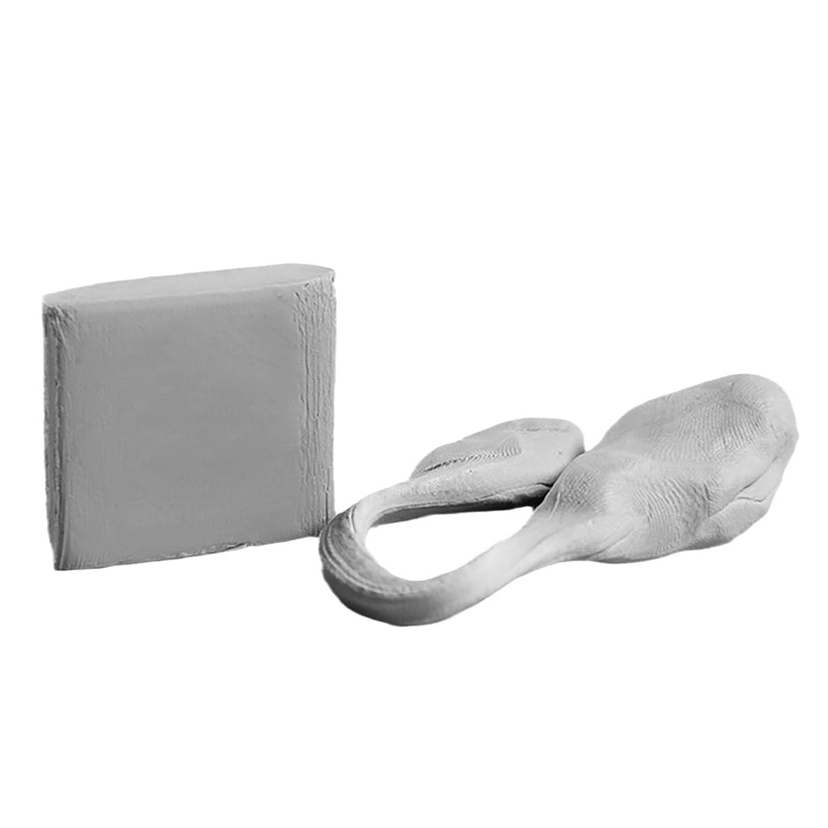 Set da 4 pezzi di gomme impastabili per artisti, gomme per schizzi, disegni e uso in ufficio a scuola, colore grigio