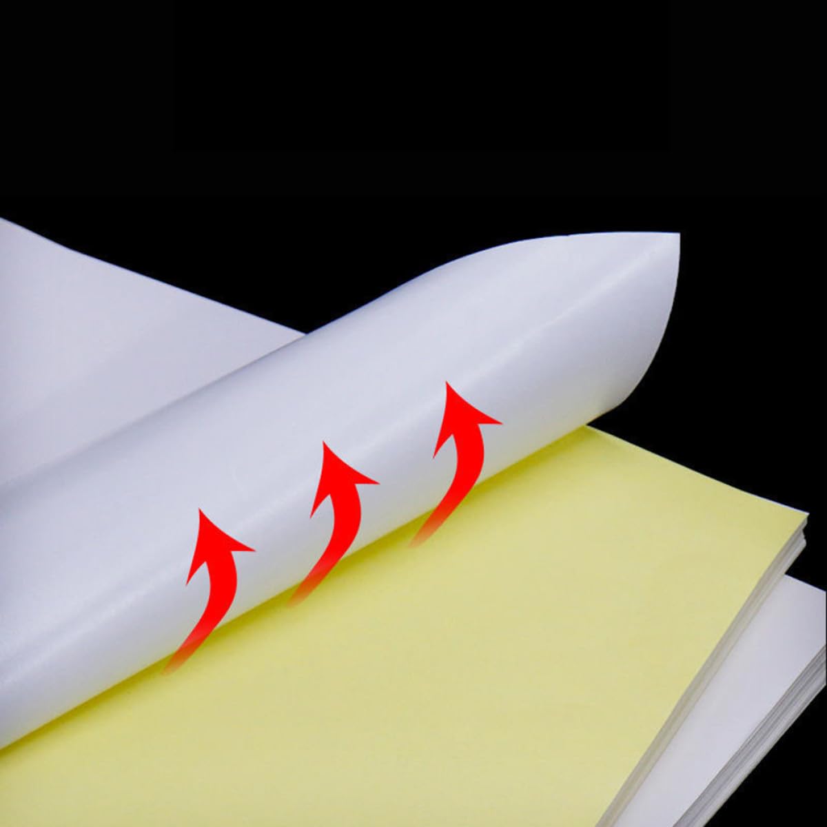 100 Stück Selbstklebendes Etikettenpapier Weiß Glänzendes Bedruckbares Klebepapier für und Laserdrucker Ablösbar Vielseitig für Büro Schule und Zuhause Geeignet