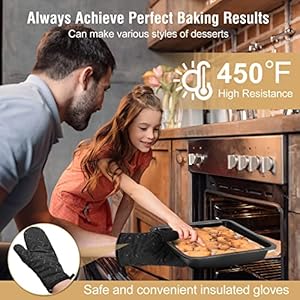 Nonstick baking pans set 9 pieces bakeware set stackable for oven with non stick cookie sheet squareround cake pans muffin loaf pan baking tray cooling rack and oven mitt  urban country home decor