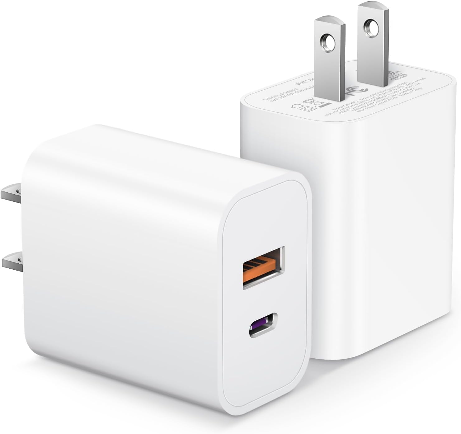 C*y様 O.S. MAX 15 LD-X Power Block USB C Charger Block, 2-Pack Dual Port PD+PQ Power Adapter Fast