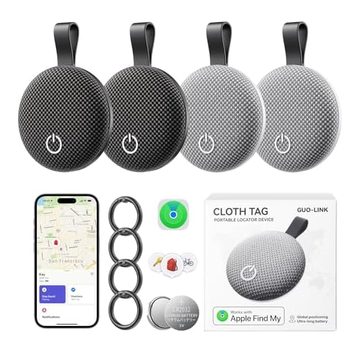 Air Tracker Tag-4 Pack, [Apple MFi Certified] Smart Tag for Apple Find My App, New Bluetooth Tracker Tag Item Finder for Pet, Key, Luggage, Bike, Wallet, & More