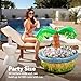 JOYIN 28” Inflatable Palm Tree Cooler, Luau Hawaiian Tropical Beach Themed Party Decorations, Blow Up Palm Trees Cooler Outdoor Party Supplies, Kids Adults Birthday Party Décor