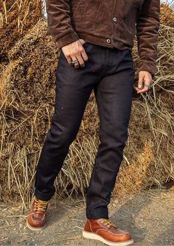 Red Tornado Vintage 14.5oz Men's Jeans Slim Tapered Leg Raw Selvedge Denim Pants Slim Fit Taper Jean3