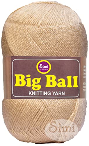 Image of Big Ball Light Skin (600 gm) Wool Ball Hand Knitting Wool /Art Craft Soft Fingering Crochet Hook Yarn, Needle Knitting Yarn Thread dyeL L MA