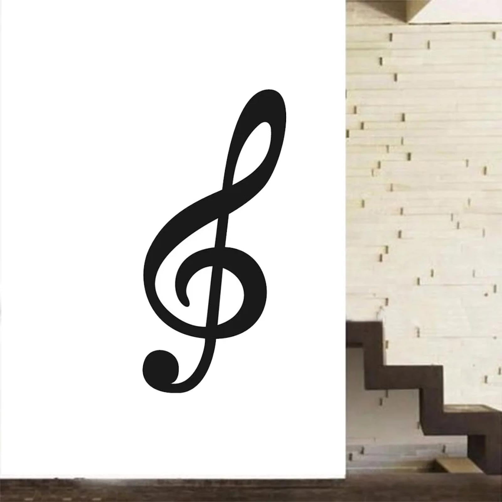 WEIMEIJIE Musical Clef/Note wall Decals, Vinyl, for Living Room, Children's Room, Nursery, Music Room, Studio.