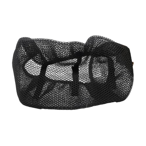 Funda de asiento para motocicleta y scooter transpirable de malla negra