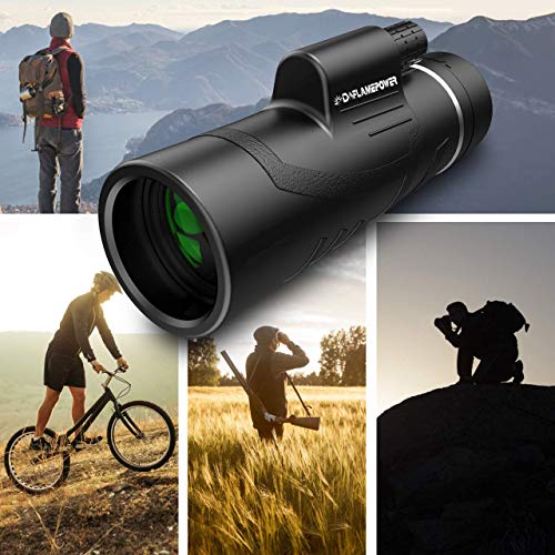 DFlamepower 10X42 HD Clear Dual Focus Monocular Telescope, Compact BAK4 Multi-coated Zoom Optical Lens Scope Ideal for Hunting Camping Hiking, Sporting Events black - Image 4