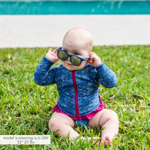 Image of SwimZip Girls' Long Sleeve Rash Guard & 1-Piece Swimsuit - UPF 50 Sun Protection