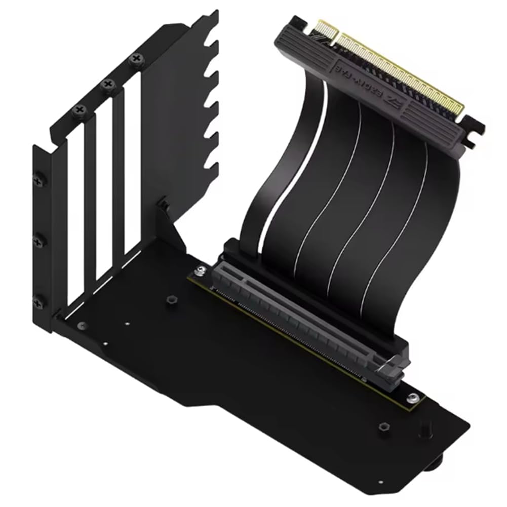 Pionowy uchwyt na kartę graficzną z 15 cm kablem PCI-E 4.0 X16 Riser zestaw do obsługi karty graficznej, uchwyt GPU, czarny