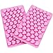 NO 2 Pezzi Stampi in Silicone a Forma di Cuore, Stampo in Silicone con 55 Cuori per Cioccolatini Caramelle al caffè Cubetti di Ghiaccio Gelatina Mini Sapone, Biscotti e cioccolatini S. Valentino