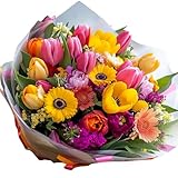 【お花の京花伝 - Floréclat-】 生花 1月 誕生日 成人の日 向け 華やか 花束／ブーケ ピンク系 京都70年以上老舗 デザイナー 大切な人 記念日 プレゼント インテリア お祝い オリジナル (Sサイズ)