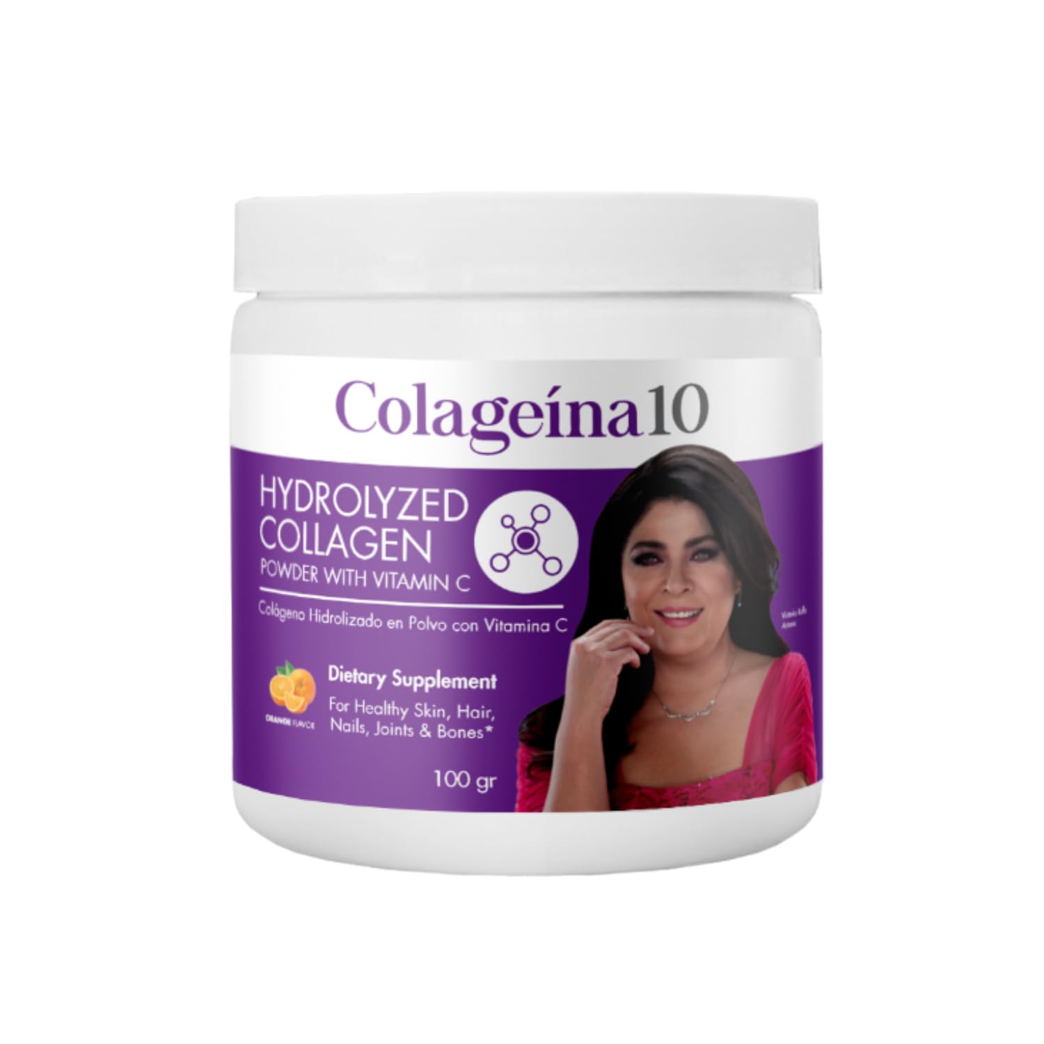 Hydrolyzed Collagen Powder with Vitamin C, Improves Skin's Appearance, Helps Hair Growth, Healthier Nails, 3.5 Oz Powder, Jar.