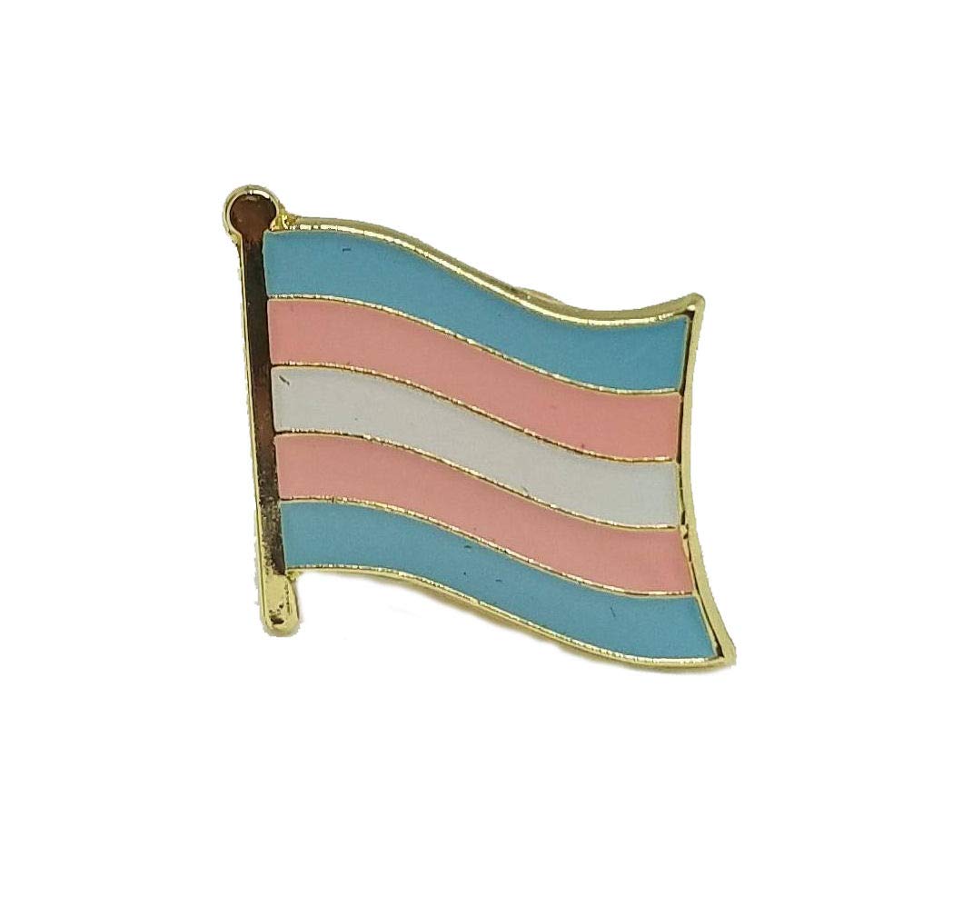 Transgender Pride Flag Enamel Lapel Pin - Trans Pride