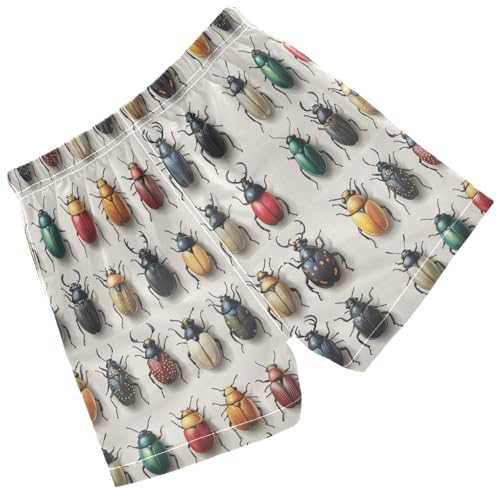 Pigsaly Boys Swim Trunks Hand Drawn Ladybugs Boys Board Shorts Swimsuit Swimwear Summer Bathing Suit S Multicolor2