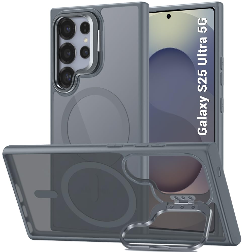 TheGiftKart Hybrid Back Cover Case for Samsung Galaxy S25 Ultra 5G | Built-in Stand | Shockproof Hard Back Case Cover for Samsung Galaxy S25 Ultra 5G (PC & TPU, Clear Back, Transparent Sides) — Amazon image 9