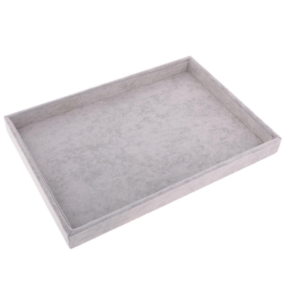 TWISAXC Velvet Jewelry Holder Storage Box Show Case Jewelry Organizer Case Container Display And Easy Access Velvet Tray Trinket Organizer