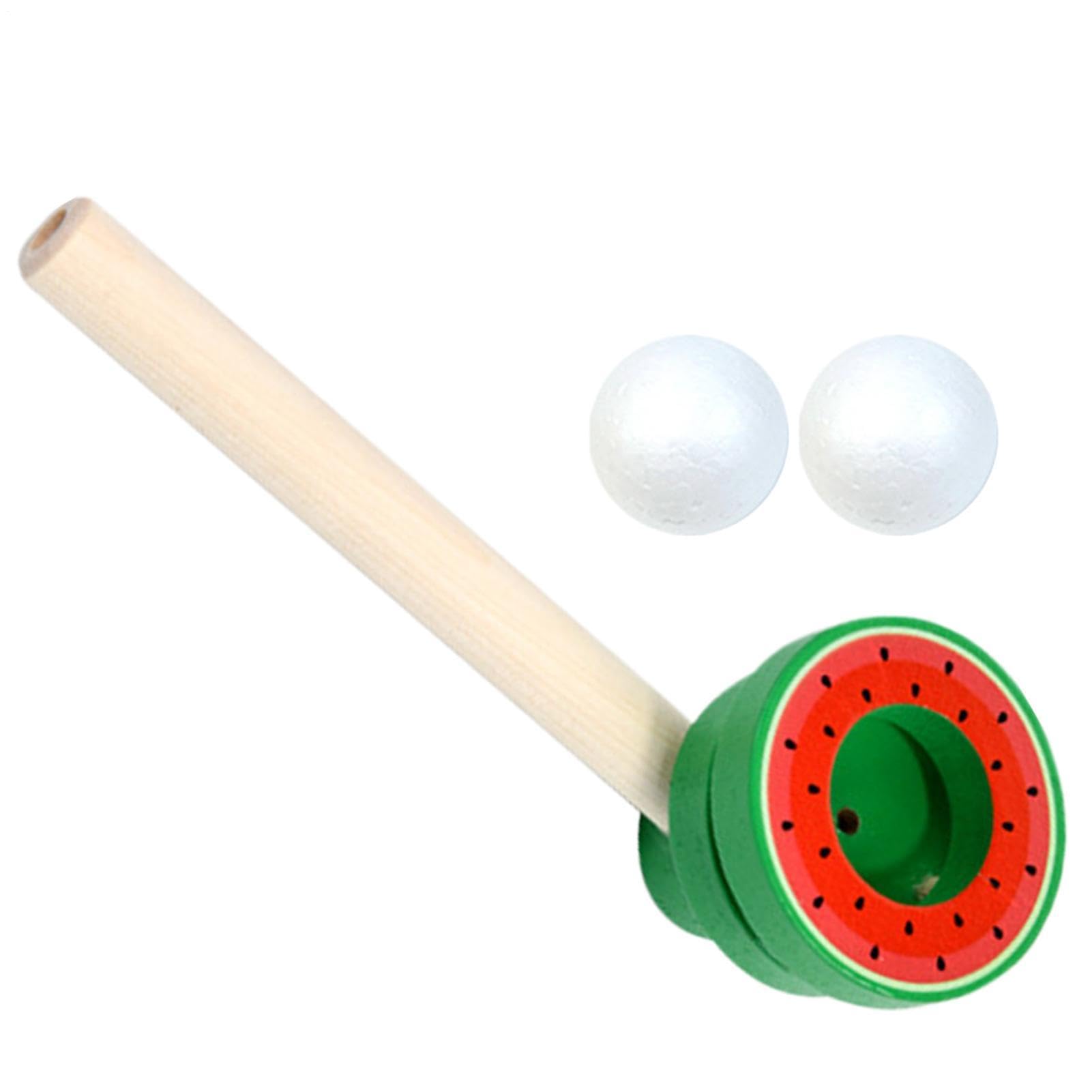 Ballblasspielzeug – 5.91 Inches Ergonomisches Holz Spielzeug | 50g Schwebender Ball – Kognitives Blasrohr Set Zur Förderung Der Kognition Ideal Für Kindergeburtstage Und Lustige Partyspiele.