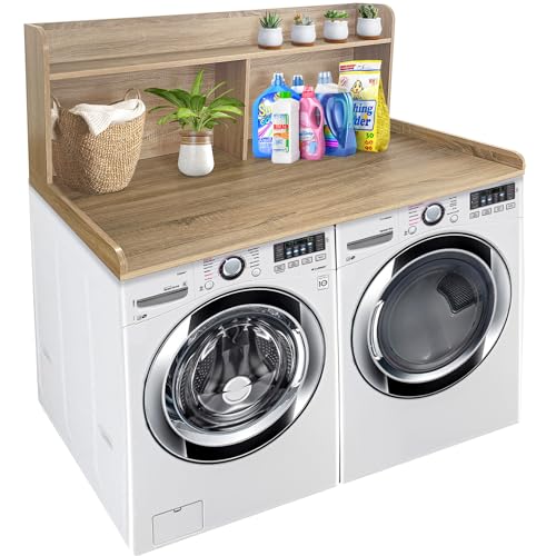 Royxen Laundry Countertop with 20" Shelf Universal Fit, Washer and