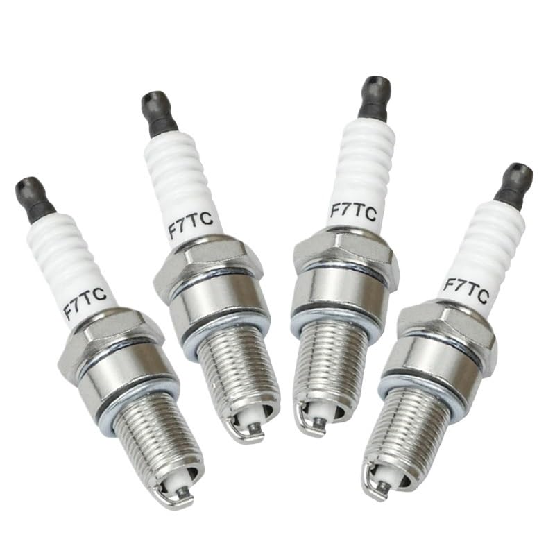 4PCS Candele F7TC per GX120 GX160 GX200 GX240 GX270 GX340 GX390 Generatori Rasaerba Trattori Pompe acqua rotanti Go Kart