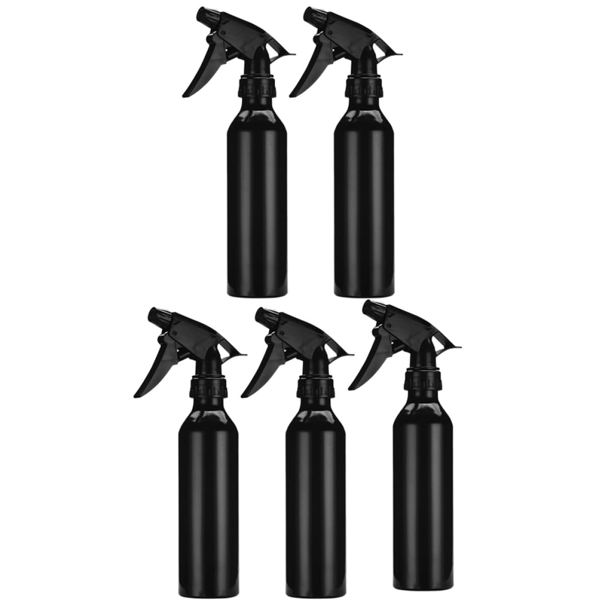 MAGICLULU 5 Stück 250ml Aluminium Sprühflasche Schwarz, Weihnachten Party